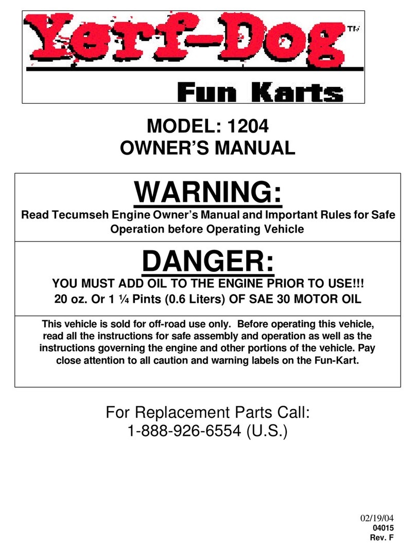 Yerf-Dog 1204 owner's manual