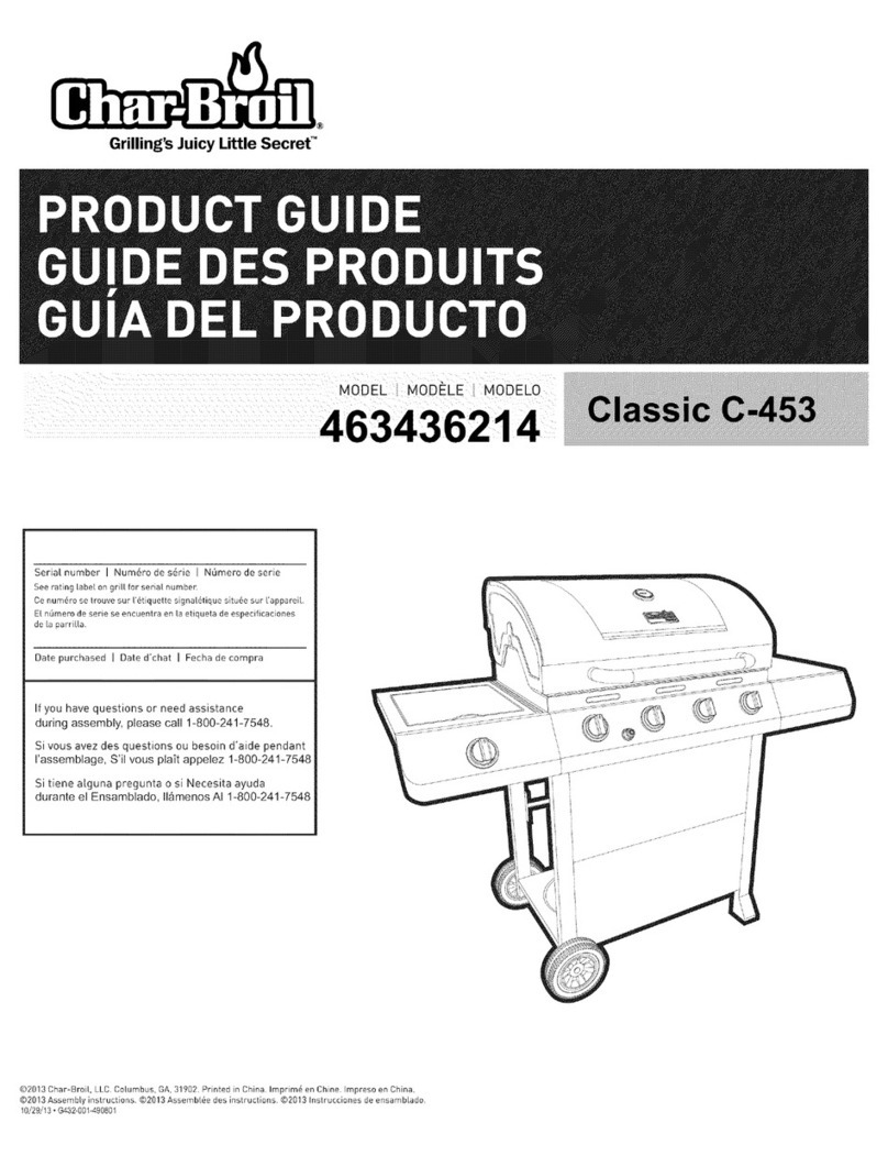Char-Broil Classic C-453 Product guide