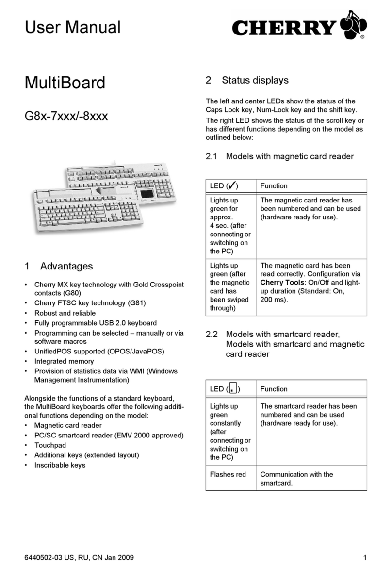 Cherry Multiboard G8 series user manual