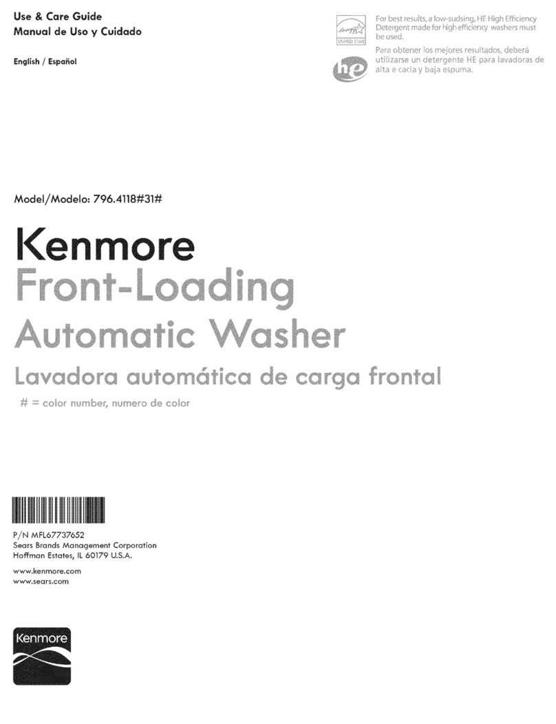 Kenmore 796.41182310 User manual