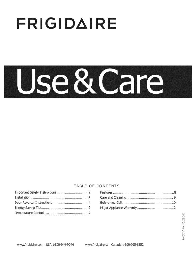Frigidaire FFTR1222QM0 Owner's manual Frigidaire FFTR1222QM0 Owner's manual