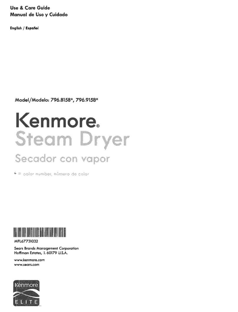 Kenmore 796.91582410 User manual