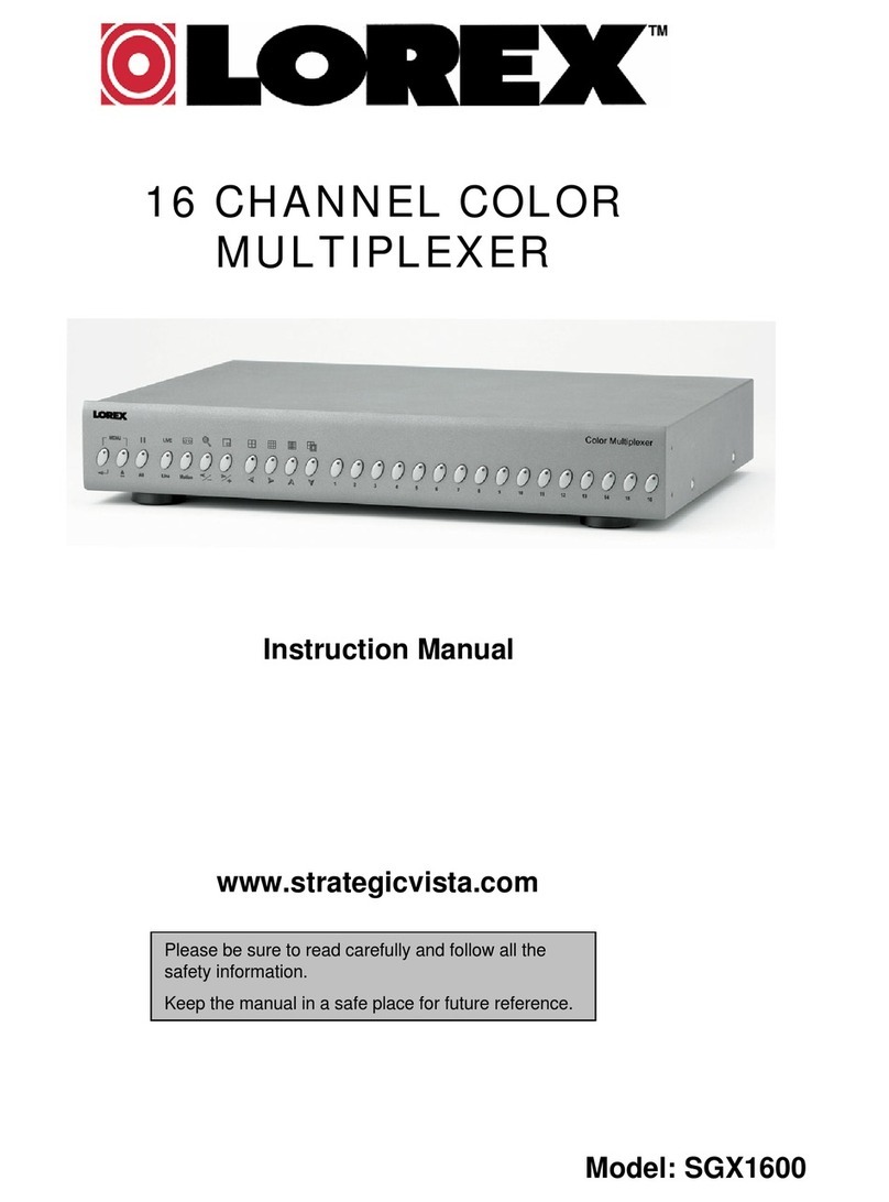 Lorex SGX1600 instruction manual