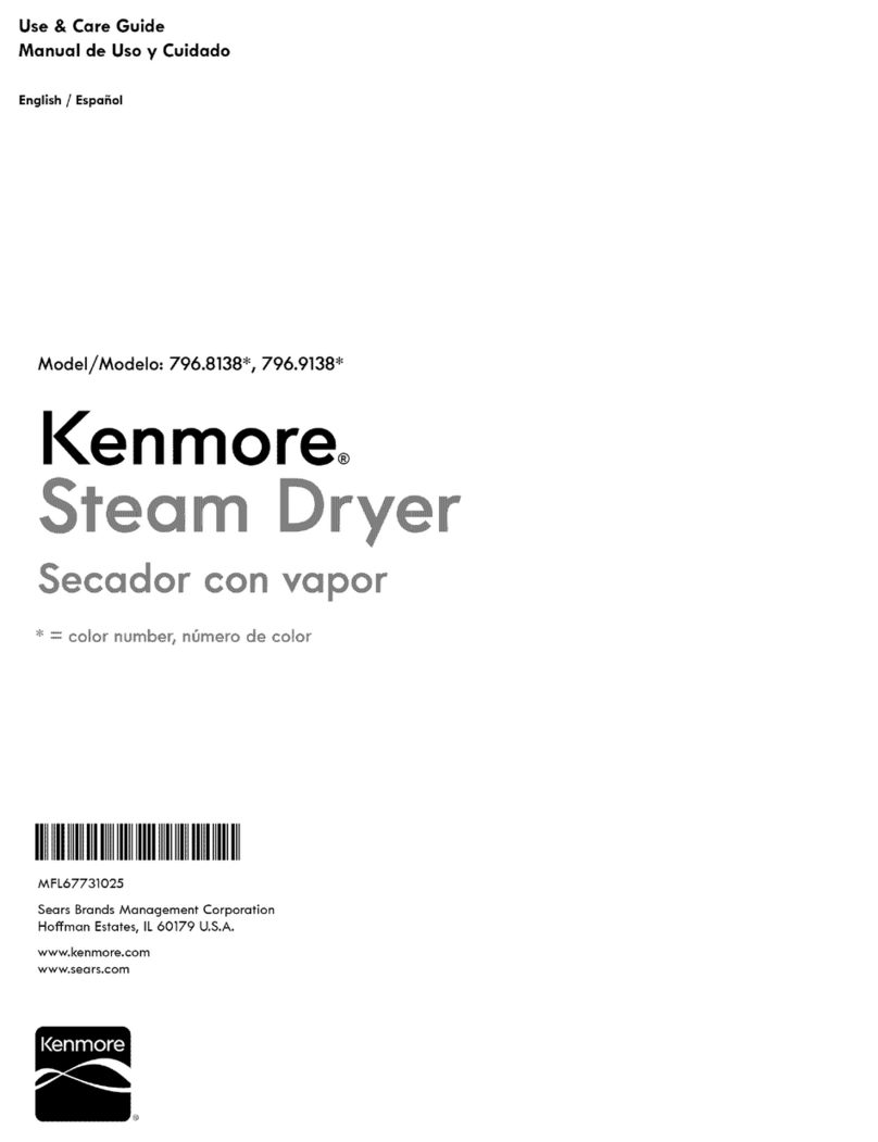 Kenmore 796.81382410 Use & care guide
