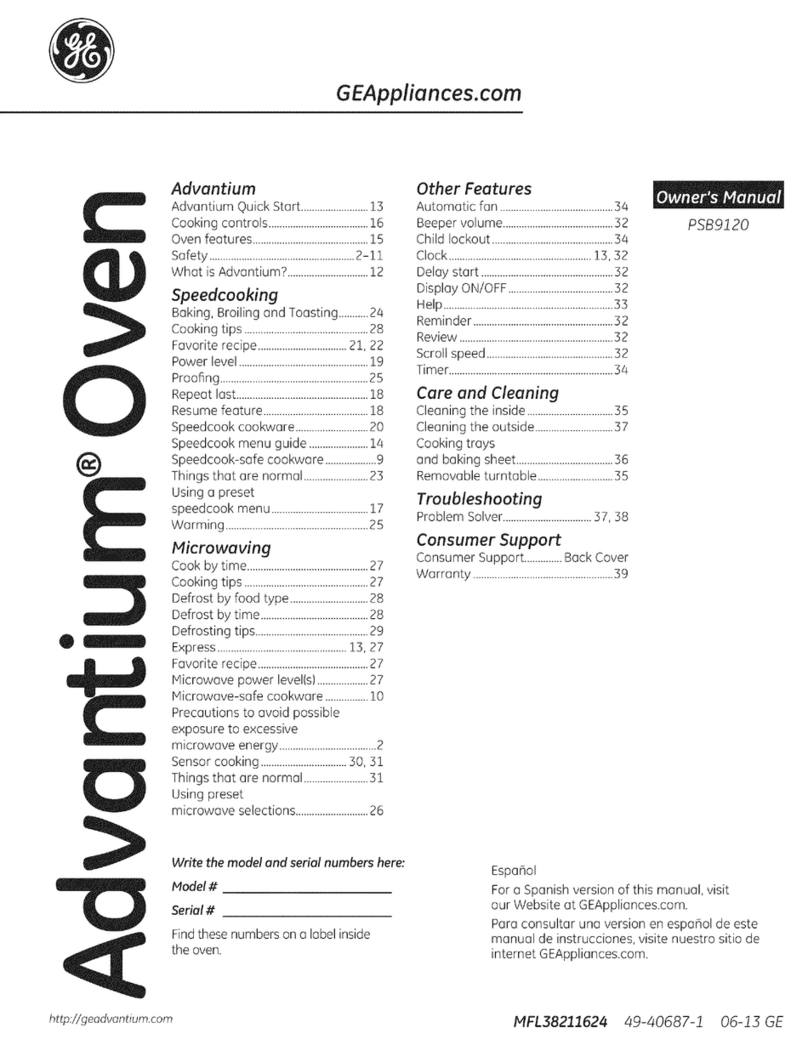 GE PSB9120SF1SS User manual