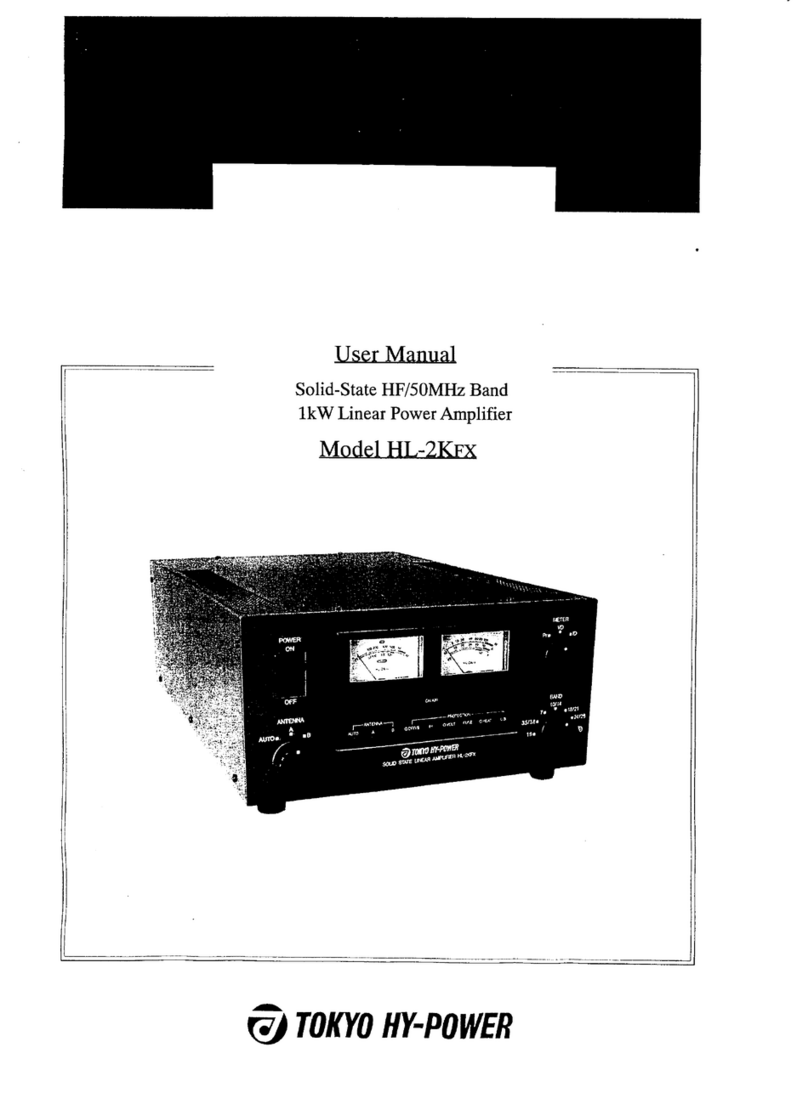 Tokyo Hy-Power HL-2Kfx User manual Tokyo Hy-Power HL-2Kfx User manual