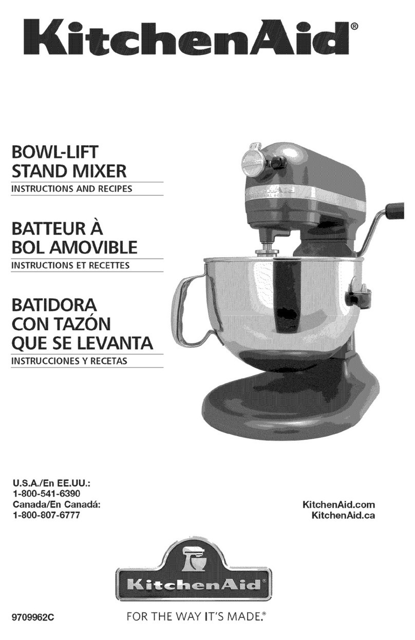 KitchenAid 4KG25H3XWH5 Quick guide