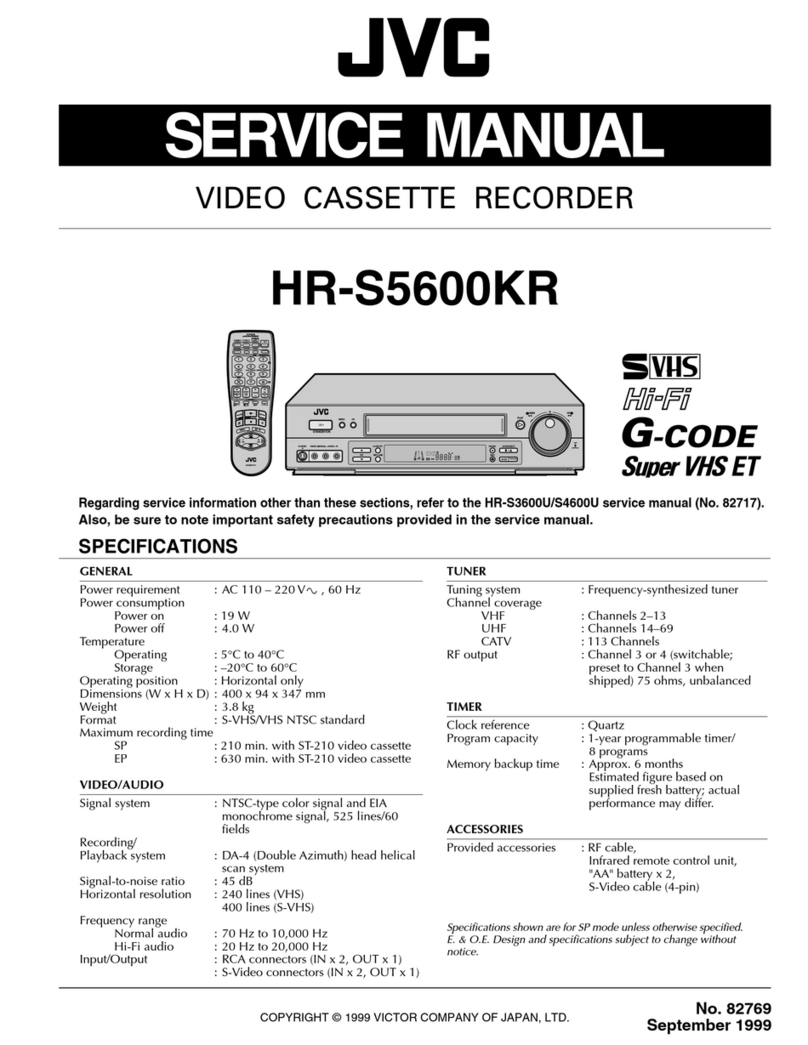 JVC HR-S5600KR User manual