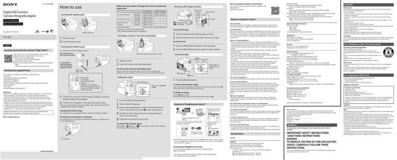 Sony Cyber-shot DSC-H400 User manual