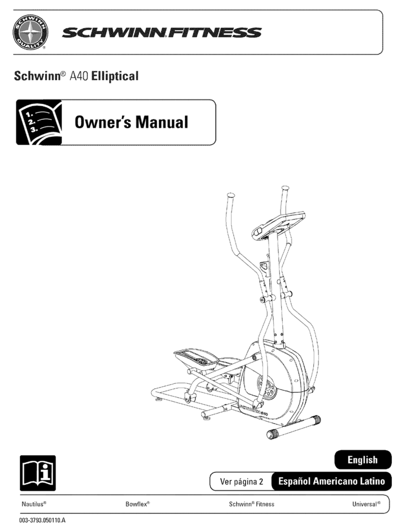 Schwinn Fitness A40 owner's manual