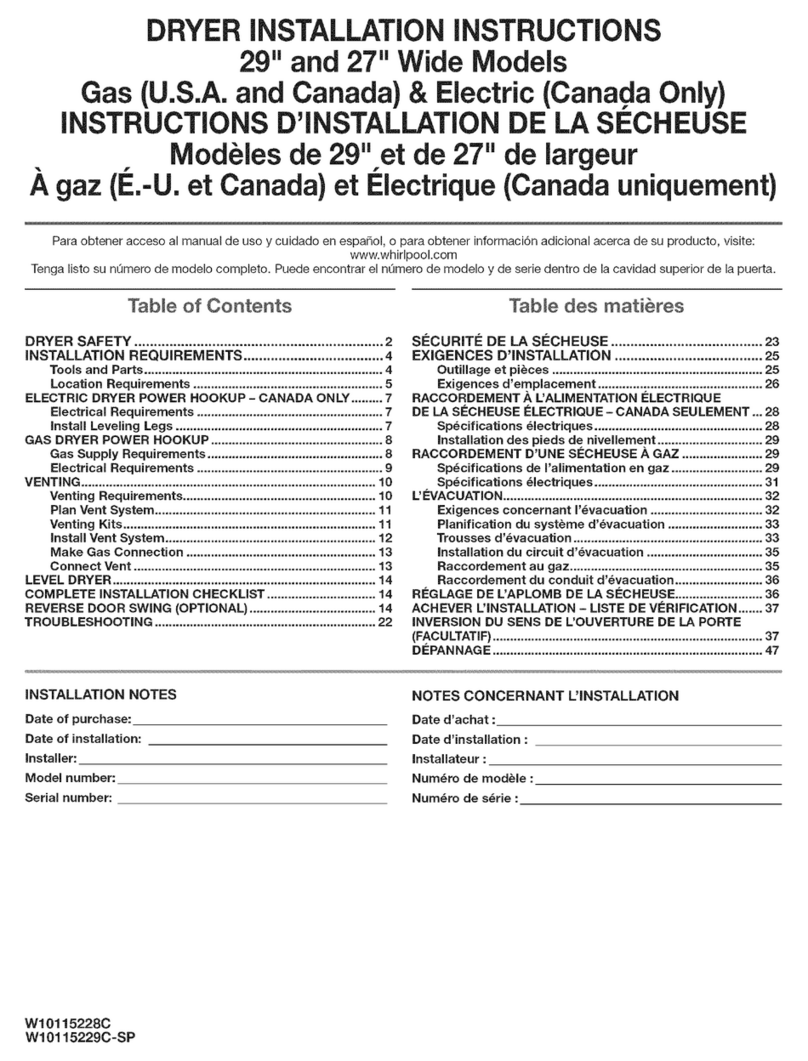 Maytag YMEDX700AG0 User manual