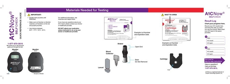 Polymer Technology Systems A1C Now Self Check user manual