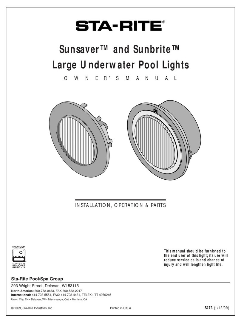 STA-RITE Sunsaver owner's manual STA-RITE Sunsaver owner's manual