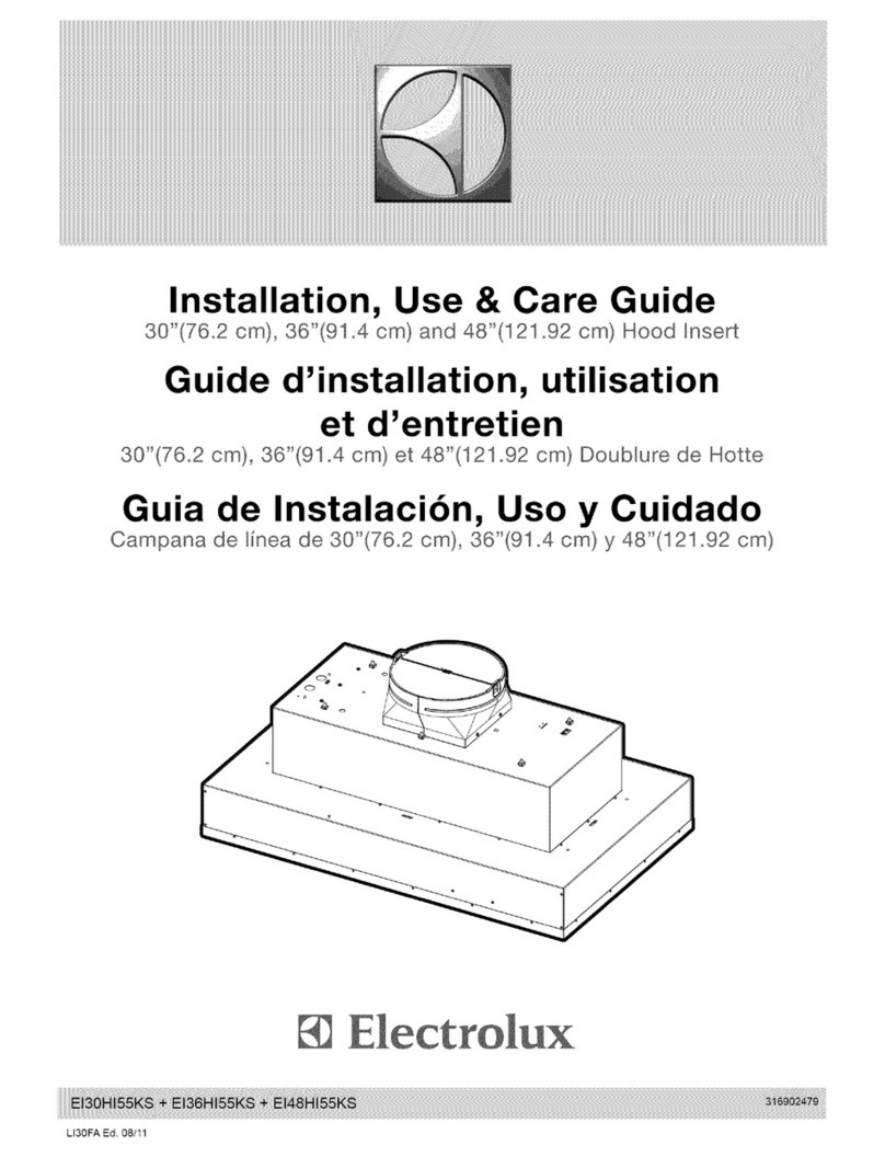 Electrolux EI36HI55KS Installation, use & care guide