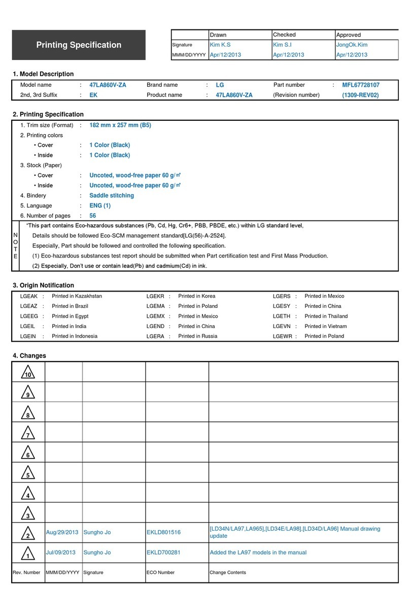 LG LA79 User manual