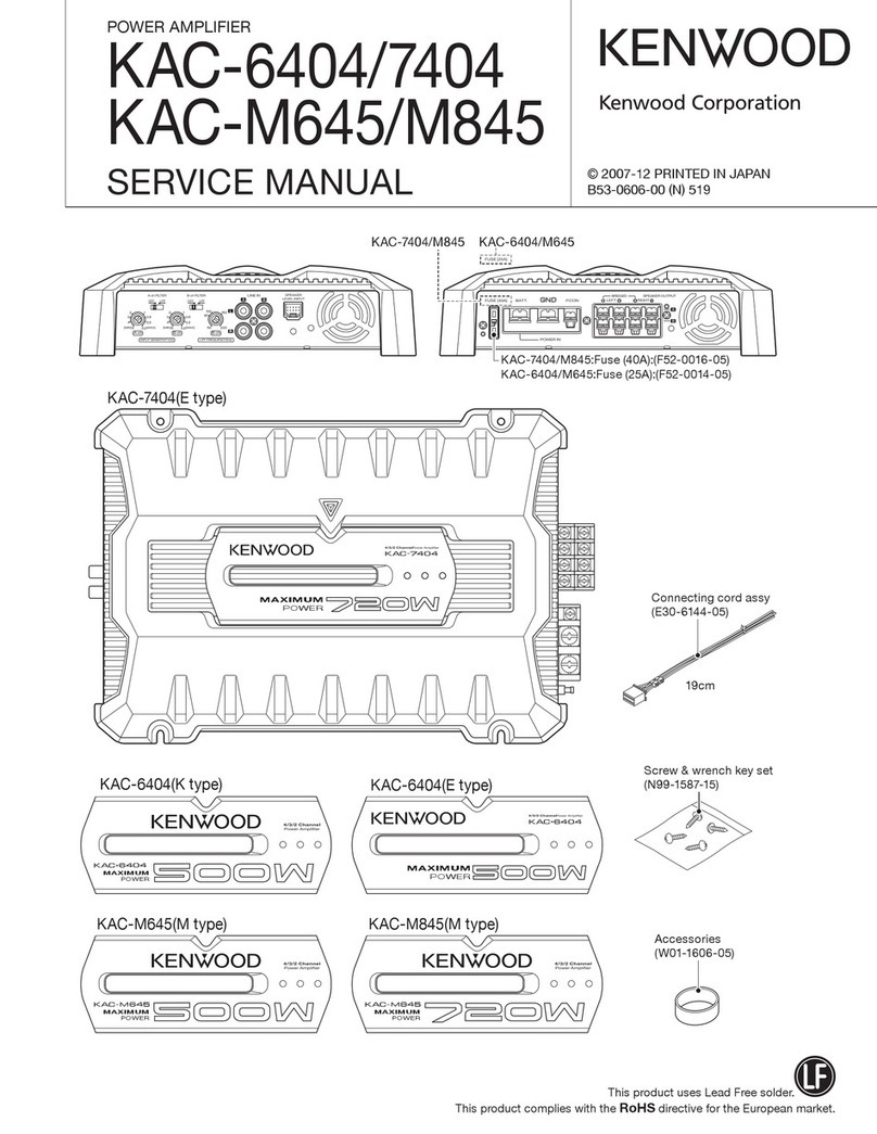 Kenwood KAC-6404 User manual