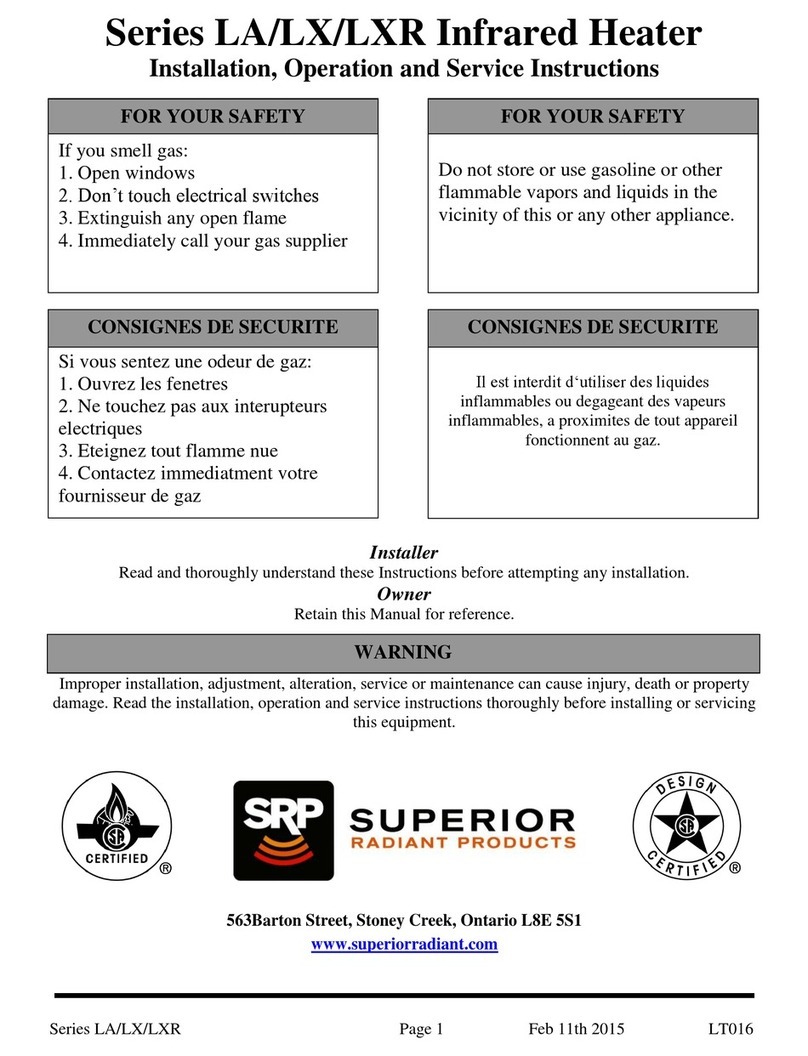 Superior Radiant LA-40 Manual