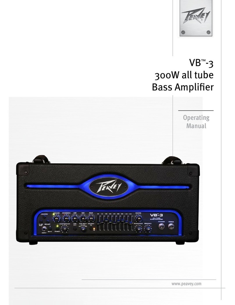 Peavey VB-3 User manual Peavey VB-3 User manual