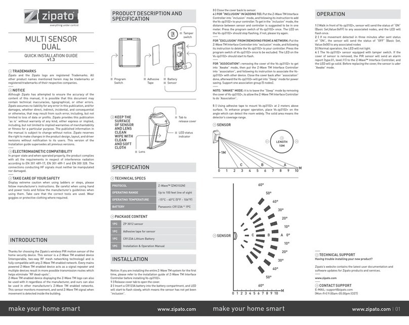 Zipato vs-zp3102+.eu User manual