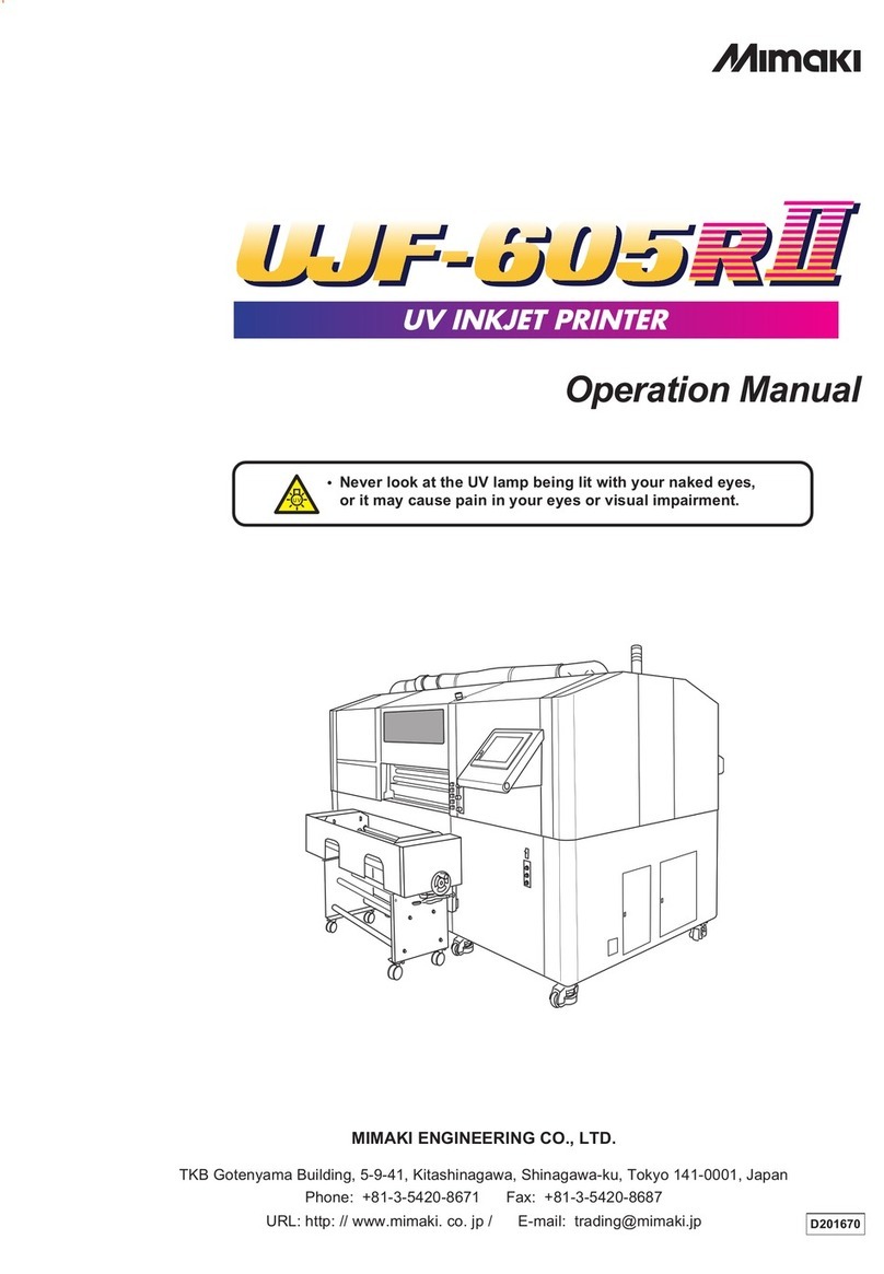 MIMAKI UJF-605RII User manual
