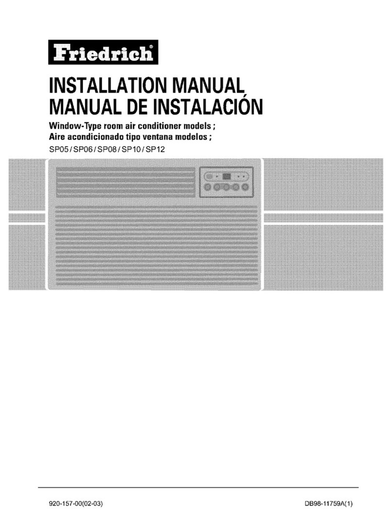 Friedrich SP05 User manual