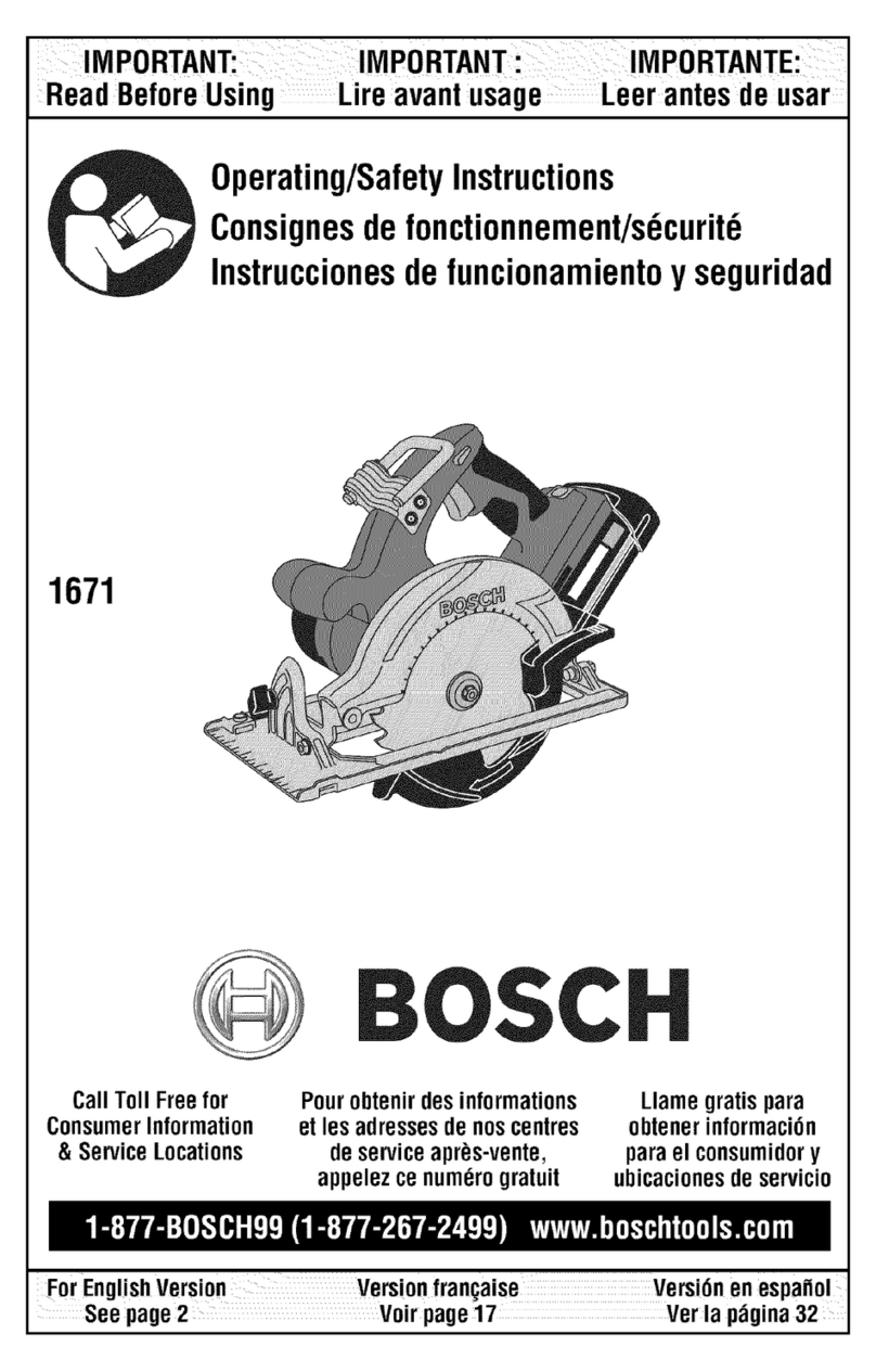 Bosch 1671B Assembly instructions