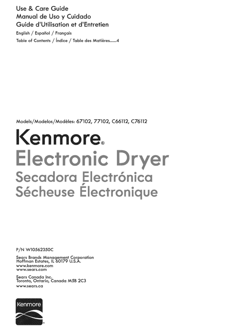 Kenmore 67102 User manual