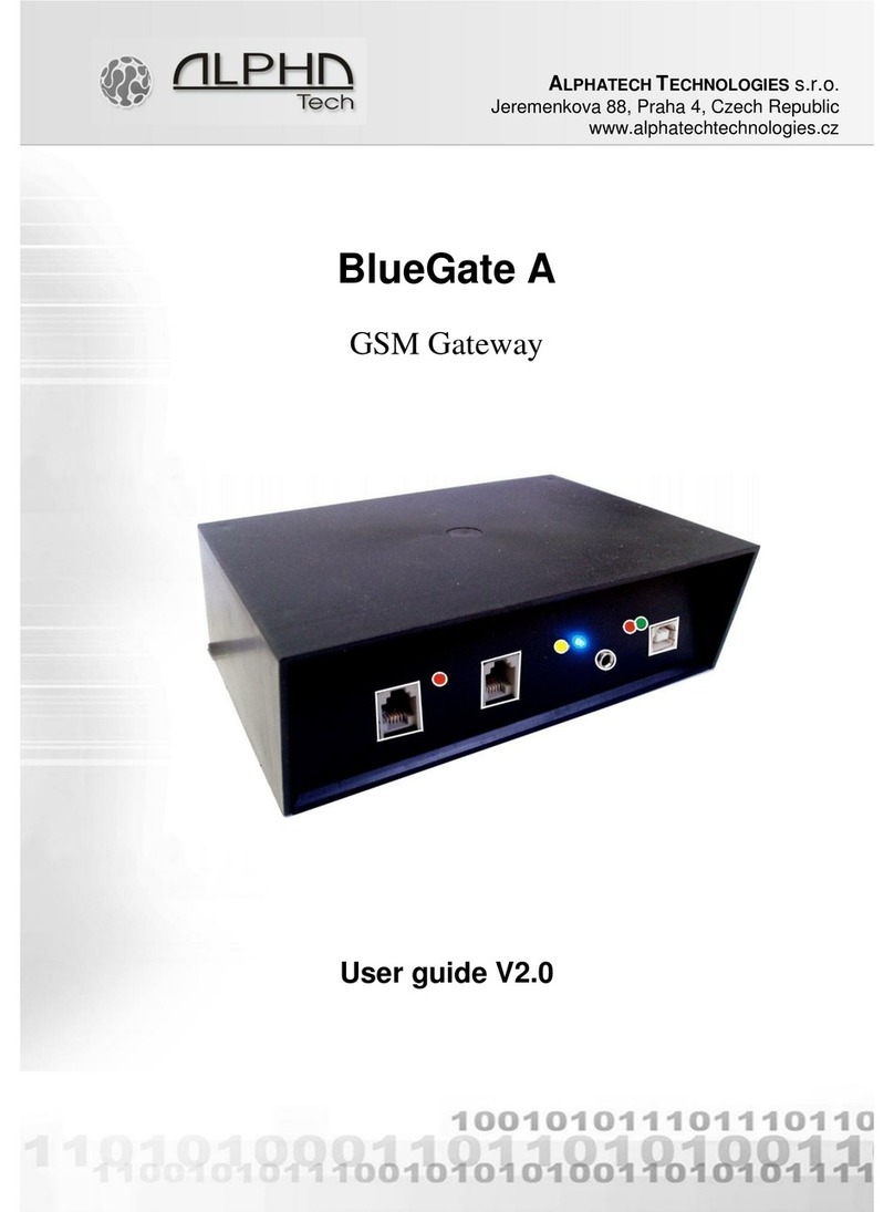 Alphatech BlueGate A user guide