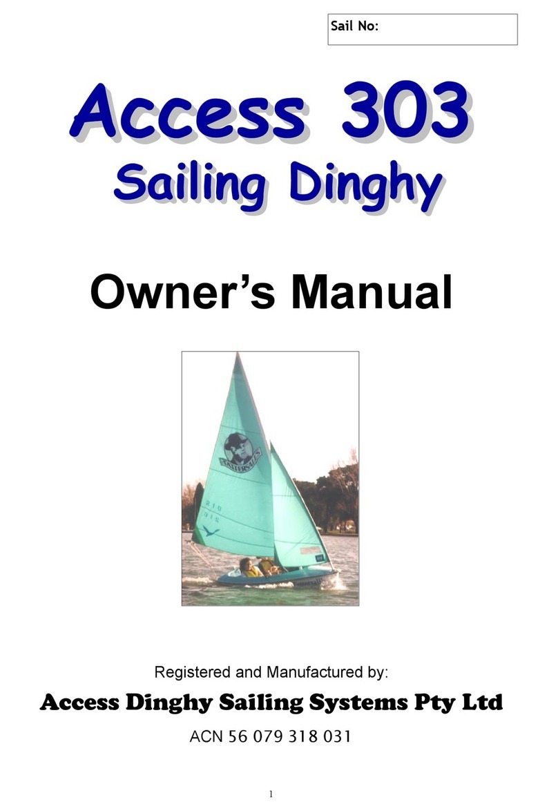 Access Dinghy Sailing 303 Single Seater owner's manual Access Dinghy Sailing 303 Single Seater owner's manual