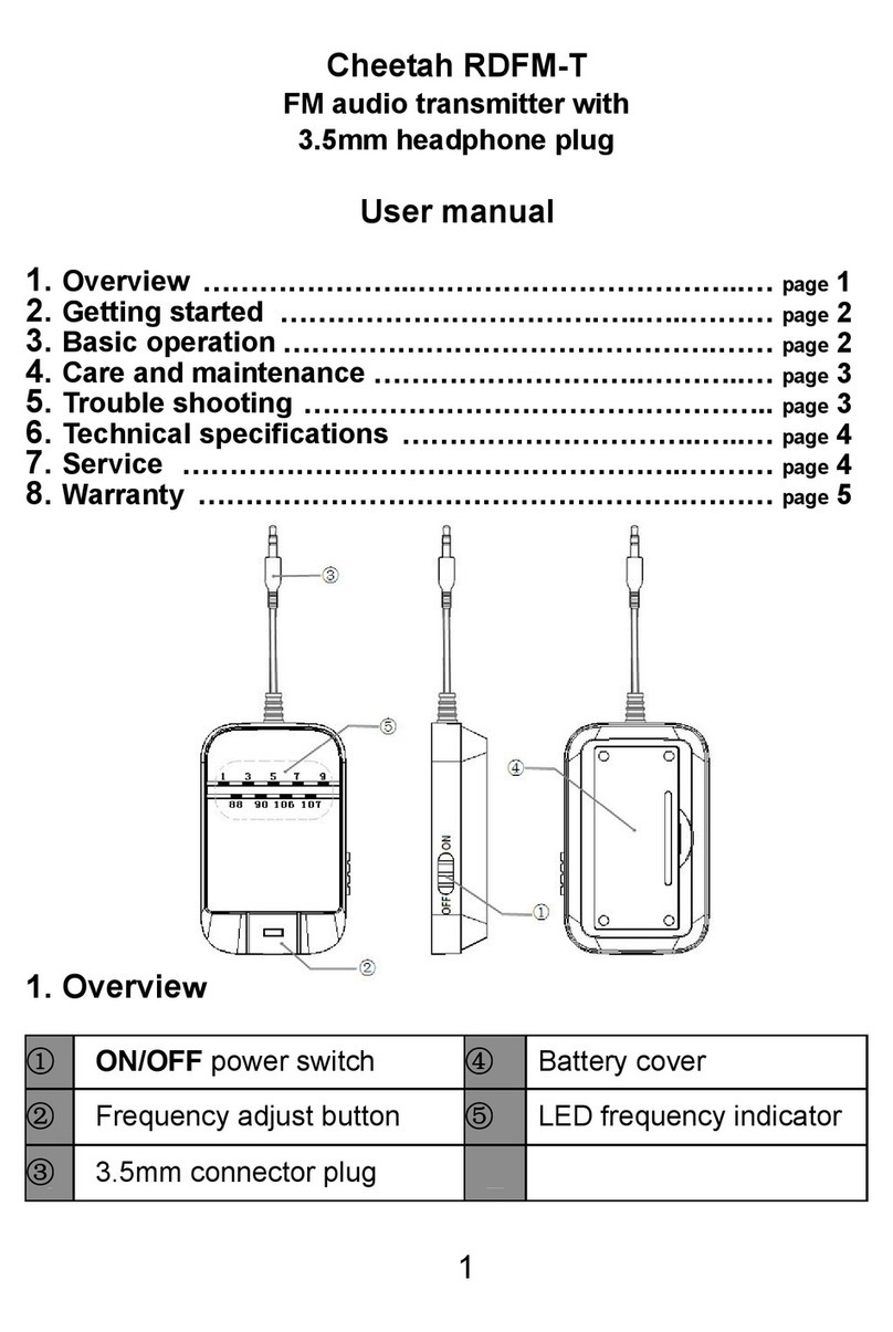 Cheetah RDFM-T user manual