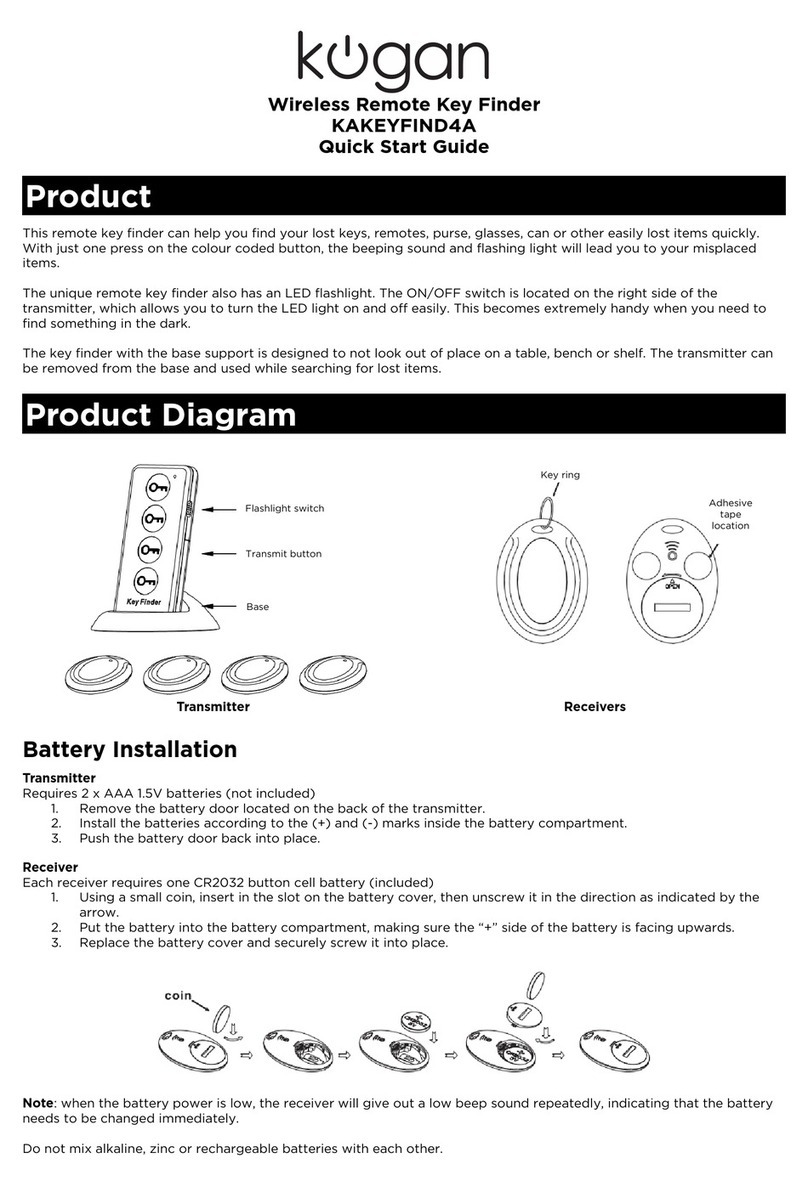 Kogan KAKEYFIND4A User manual Kogan KAKEYFIND4A User manual