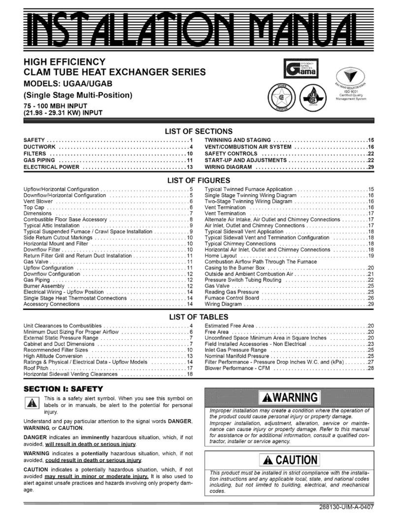 Coleman UGAA075BUJ User manual