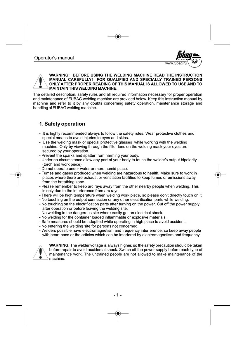 Fubag IN 190 Operator's manual