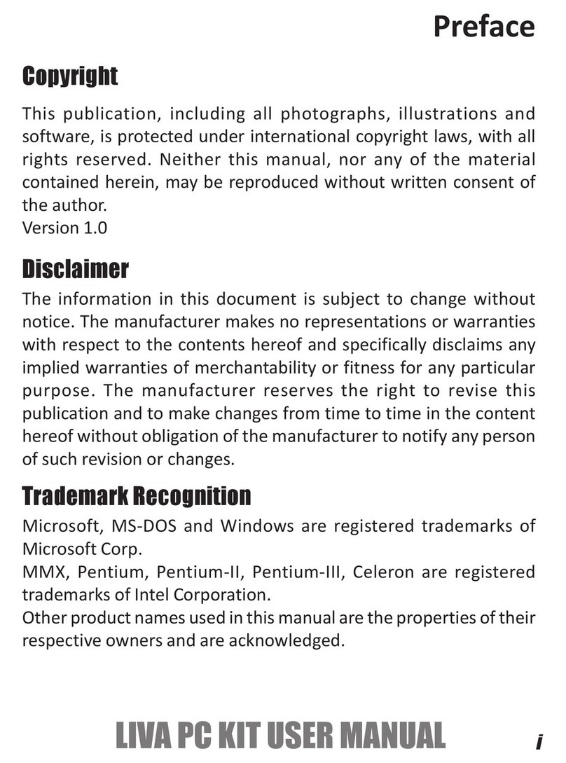 ECS LIVA PC KIT User manual