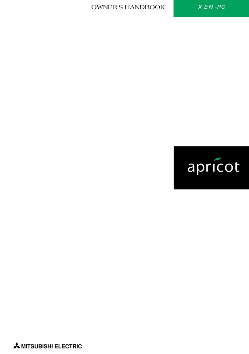 Mitsubishi XEN-PC apricot Owner's handbook
