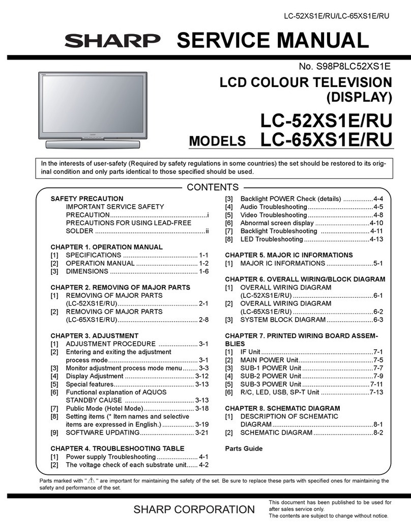 Sharp LC-52XS1E User manual