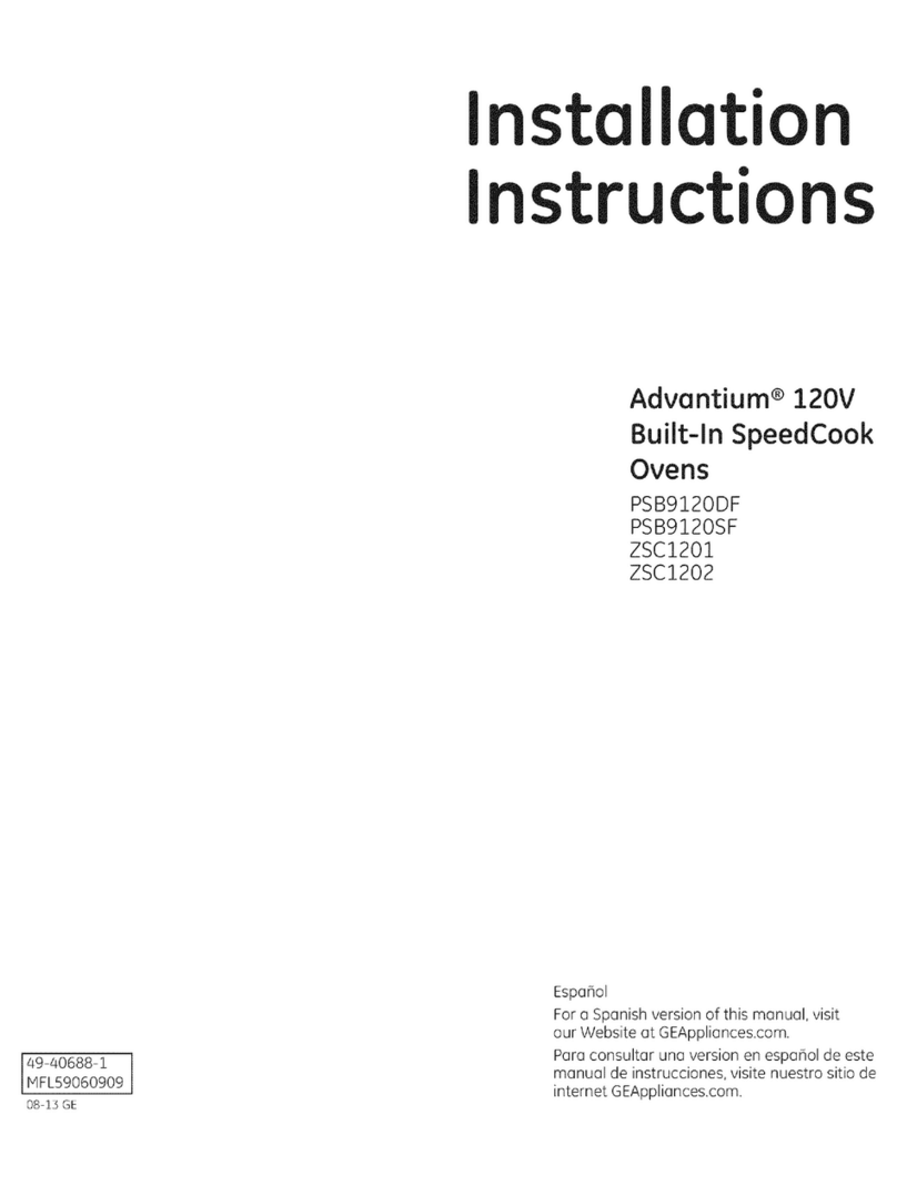GE Advantium PSB9120DF User manual