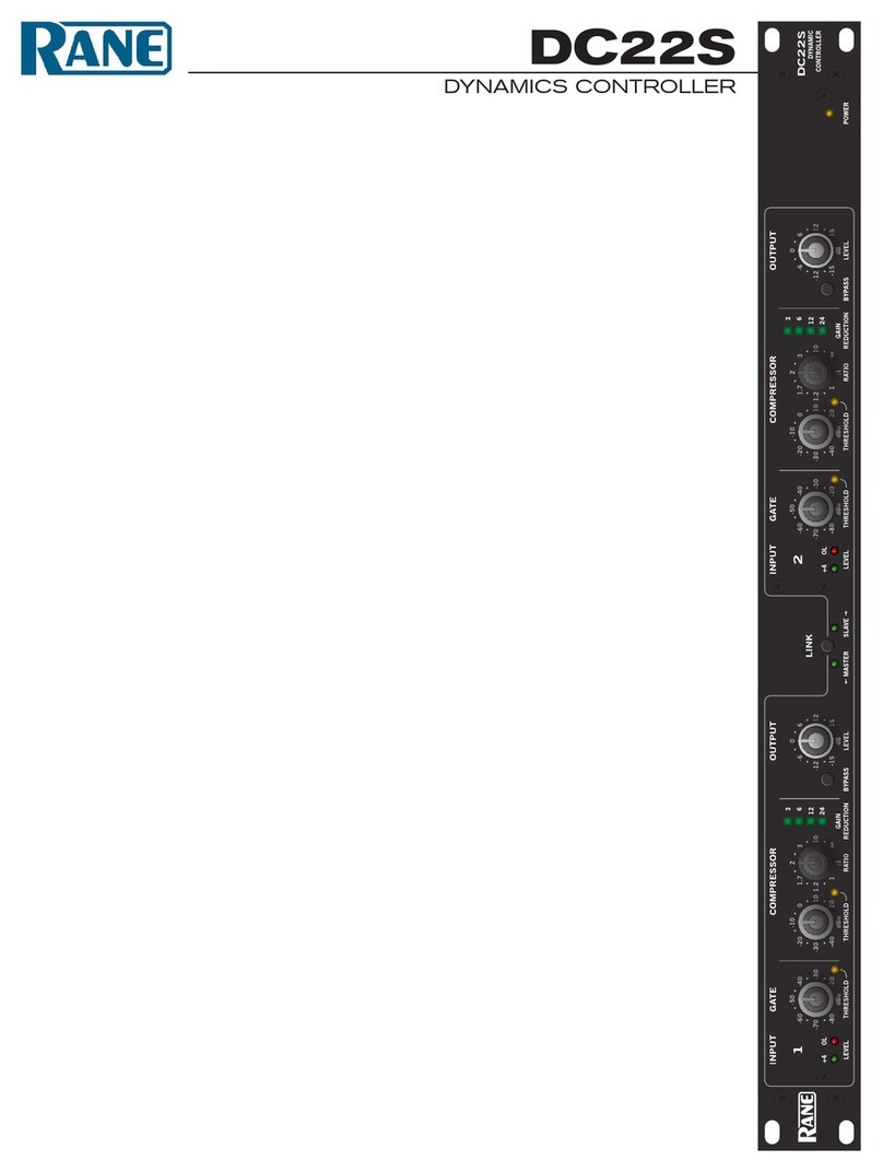 Rane DC 22S instruction manual