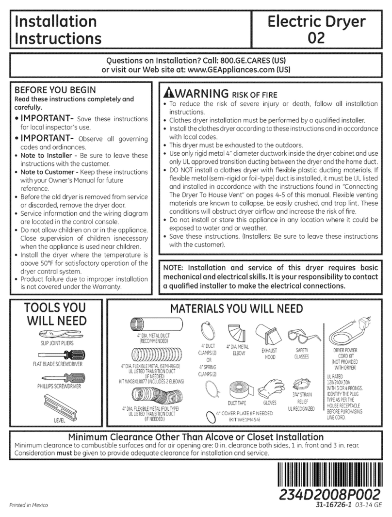 GE GFDN110ED2WW User manual