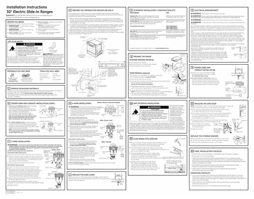 GE JSS28DF1BB User manual