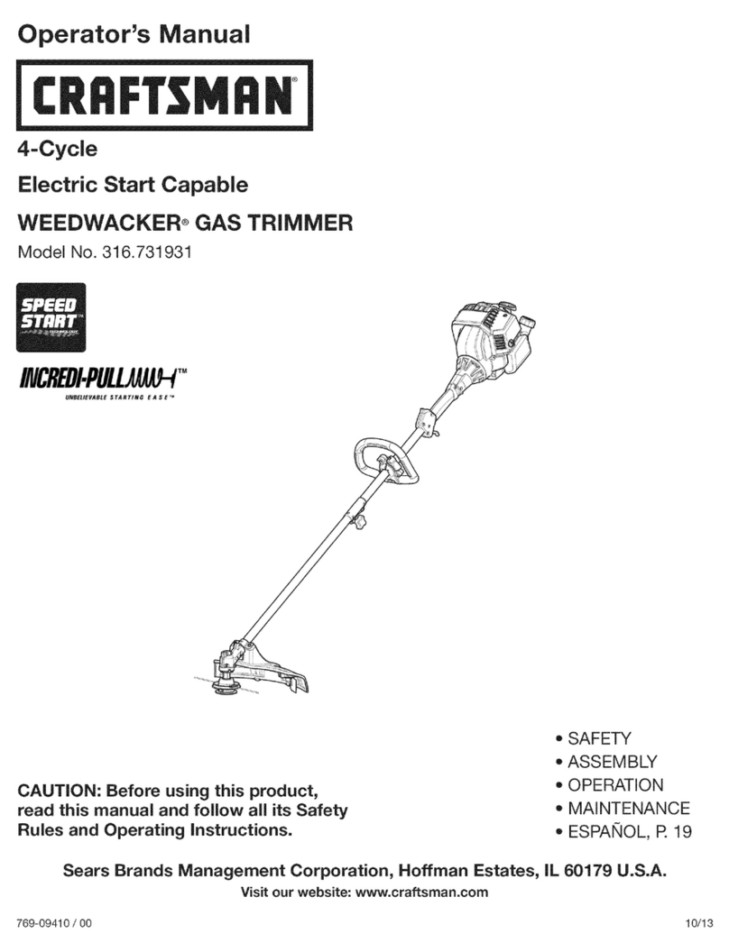 Craftsman WEEDWACKER 316.731931 User manual