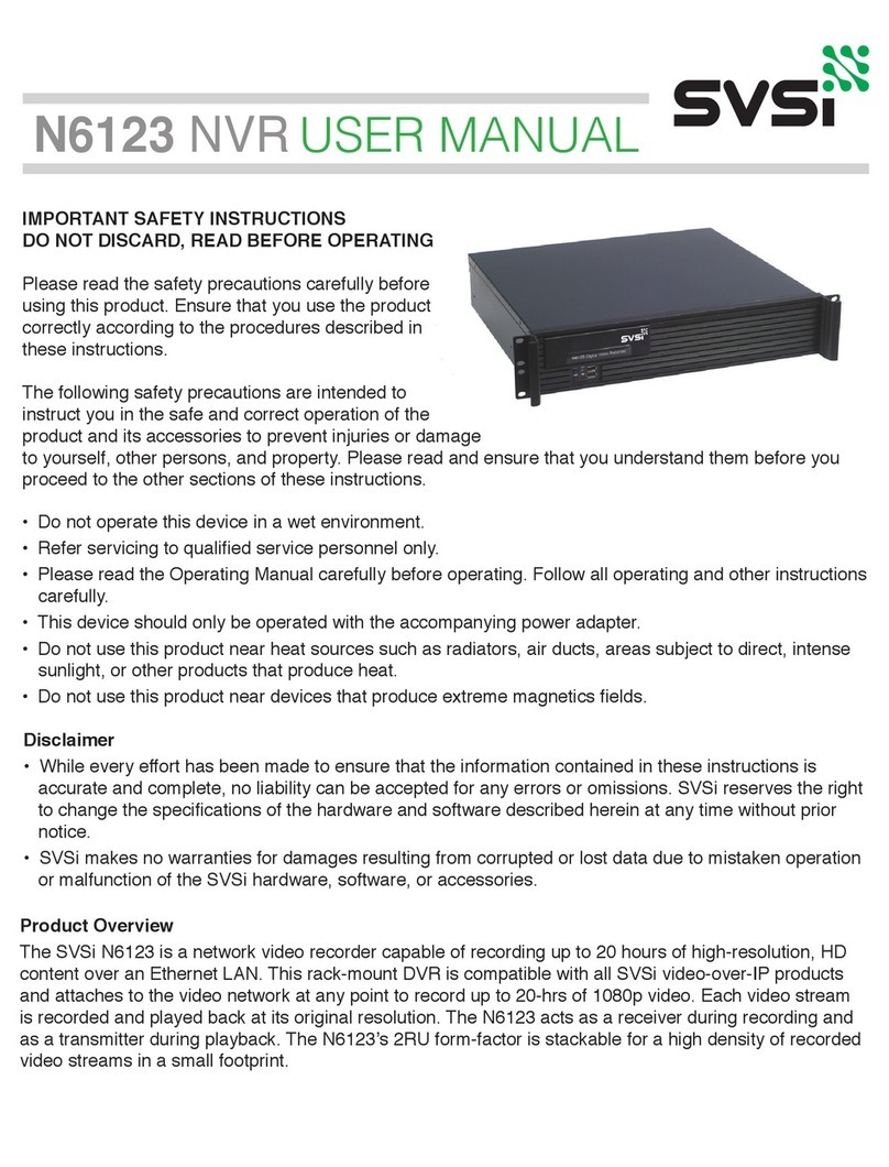 SVSi N6123 user manual