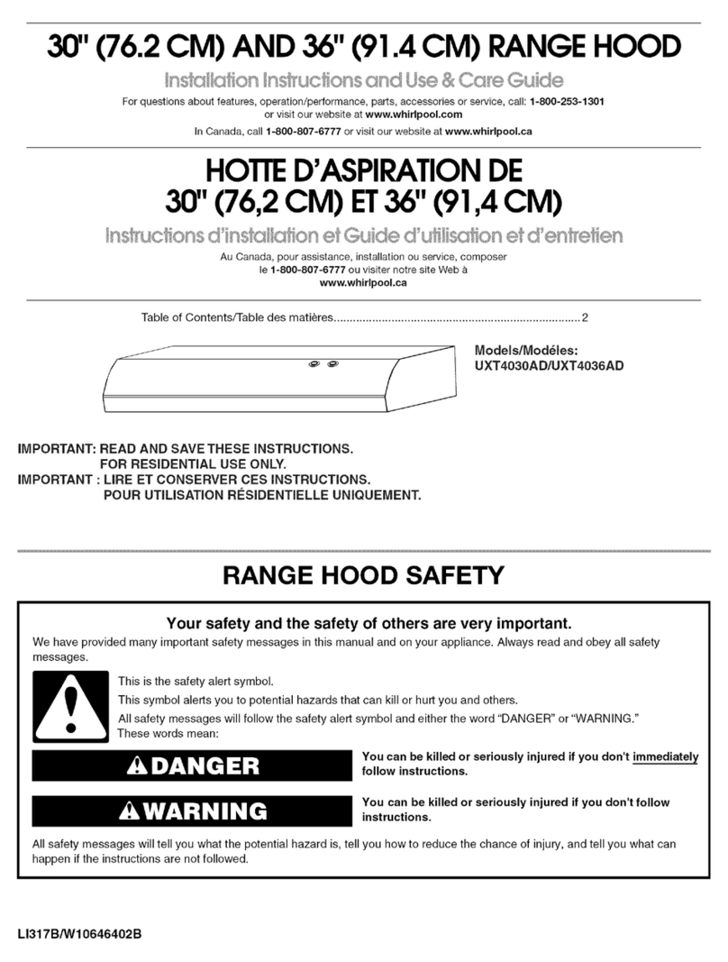 Whirlpool UXT4036ADB0 Installation Instructions and Use & Care Guide Whirlpool UXT4036ADB0 Installation Instructions and Use & Care Guide