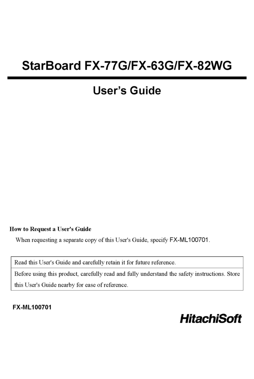 HitachiSoft StarBoard FX-77G user guide