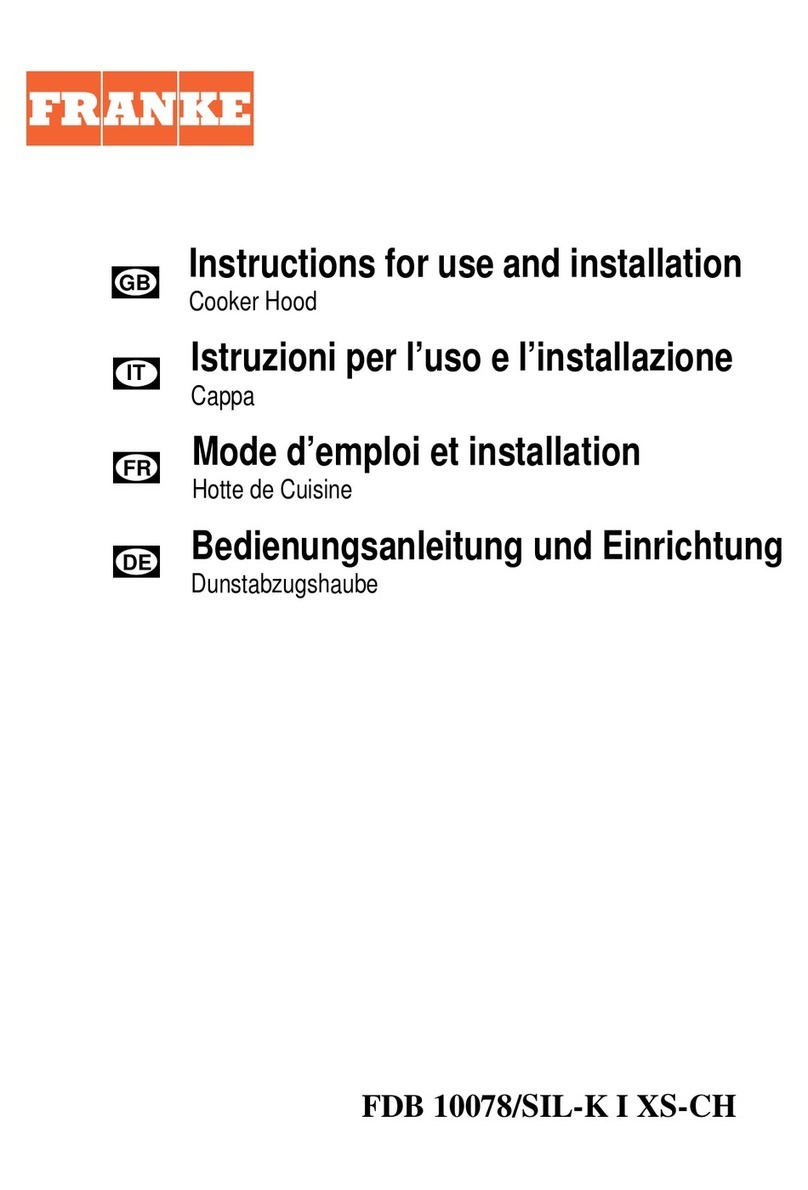 Franke DB 10078 Operation manual