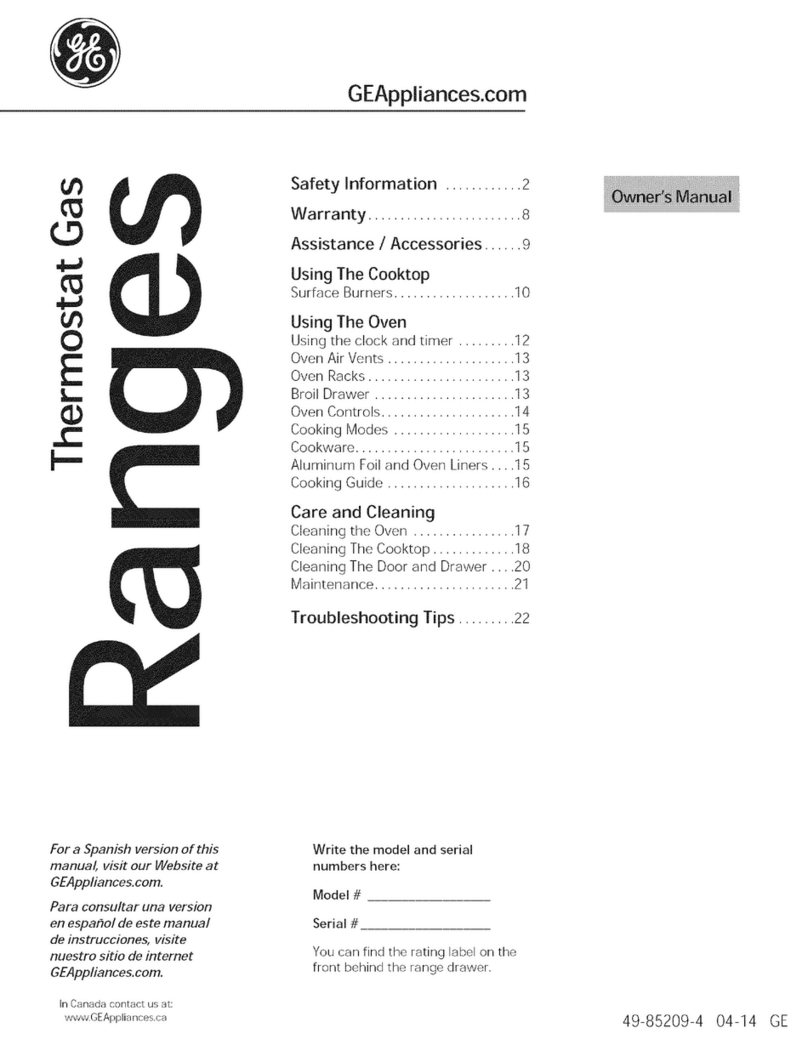 GE JGB450REF1SS User manual