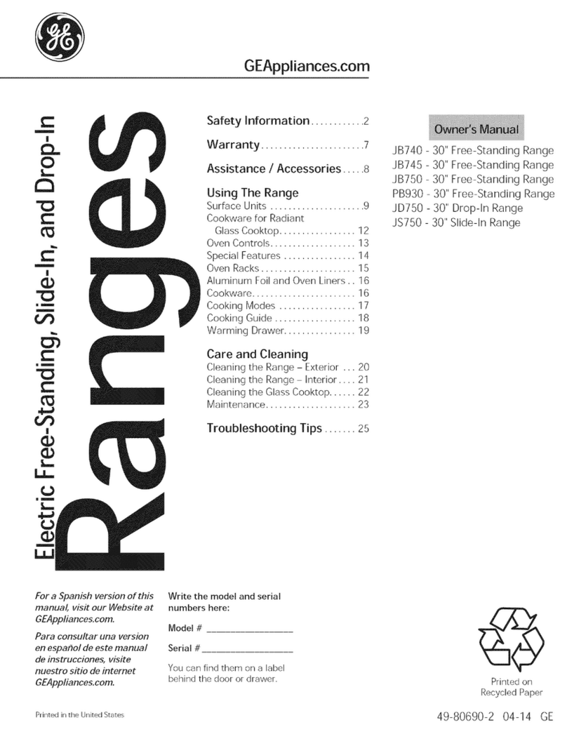 GE JB750DF2CC User manual