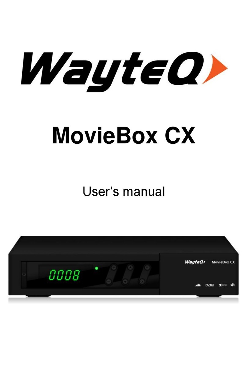 WayteQ MovieBox CX User manual