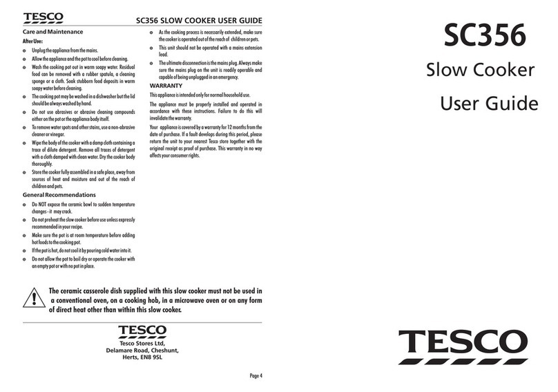 Tesco SC356 user guide