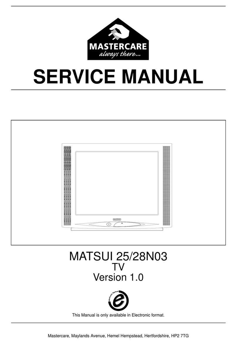 Mastercare MATSUI 25N03 Service manual